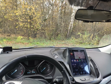 Штатное головное устройство Ford Kuga 2 2012-2019 Canbox PRO-Line (Tesla style) 9.7 дюймов 4/64 7881-1312-39 на Android 13 (4G-SIM, DSP, QLed)