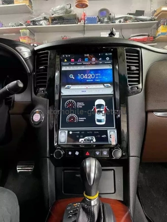 Carmedia ZF-1828-GE ("Тесла-стиль") штатная магнитола для Infinity FX35 2009-2013, QX70 2013-2016 на Android 13 c 8GB, DSP, 4G