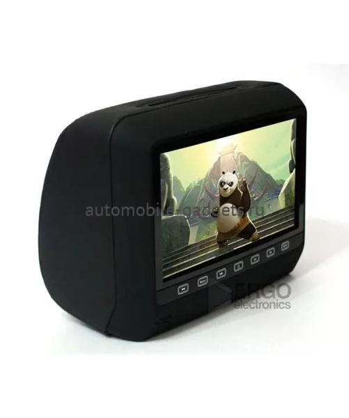 Подголовник со встроенным DVD плеером и LCD монитором 9" ERGO ER9HD (Черный)