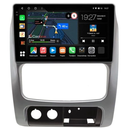 Штатная магнитола Canbox M-Line 2K 4177-9-0046 для Jeep Cherokee 3 (KJ), Liberty (North America) 2001-2007 (серебренная) на Android 10 (4G-SIM, 2/32, DSP, QLed)
