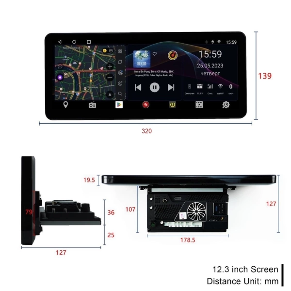 Автомагнитола RedPower 85270XLMPRO для Mercedes-Benz M-Class W166 (07.2011-10.2015), GL-Class X166 (09.2012-11.2015)