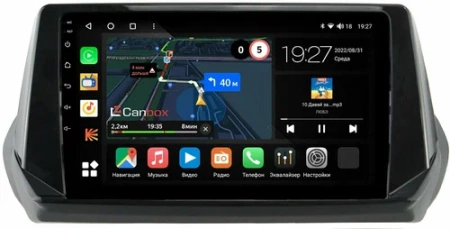 Штатная магнитола Canbox M-Line 4544-9-1214 для Peugeot 2008 2019-2022 на Android 10 (4G-SIM, 2/32, DSP, QLed)