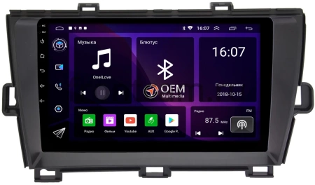 Toyota Prius 3 (XW30) 2009-2015 (правый руль) Canbox RS9-195 1.5/32 на Android 10 (IPS, DSP, CarPlay)