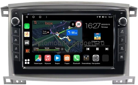 Штатная магнитола Toyota Land Cruiser 100 2002-2007 Canbox M-Line 7825-1098 на Android 10 (4G-SIM, 2/32, DSP, QLed) С крутилками