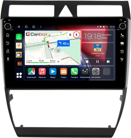 Audi A6 (C5), A6 (C5) Allroad, S6 (C5), RS6 (C5) 1997-2006 Canbox M-Line 7801-9110 Android 10 (4G-SIM, 2/32, DSP, IPS) С крутилками