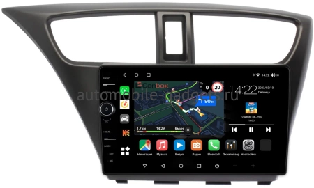 Штатная магнитола Honda Civic 9 5D 2011-2015 (левый руль, хэтчбэк) Canbox M-Line 7840-9-0108 Android 10 (4G-SIM, 2/32, DSP, QLed)