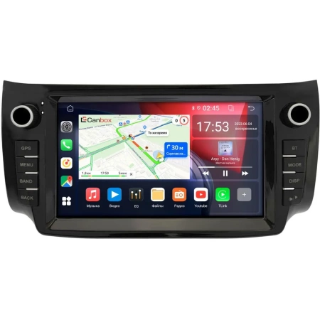 Штатная магнитола Nissan Sentra 7 (B17) 2012-2019, Tiida 2 2015-2018 Canbox GT9-2508 2/32 Android 10 (IPS, DSP, CarPlay)