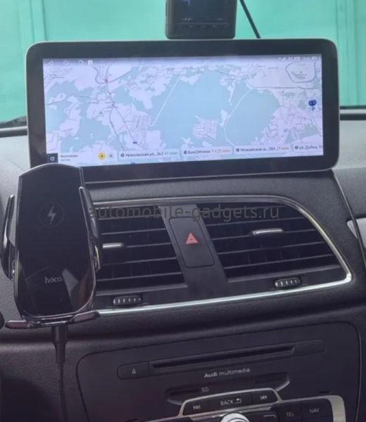 Штатная магнитола Audi Q3 (8U) 2011-2018 12.3 дюйма Teyes LUX ONE 360 6/128 RM-0080 на Android 10 (4G-SIM, 6/128, DSP, QLed) Mercedes Style