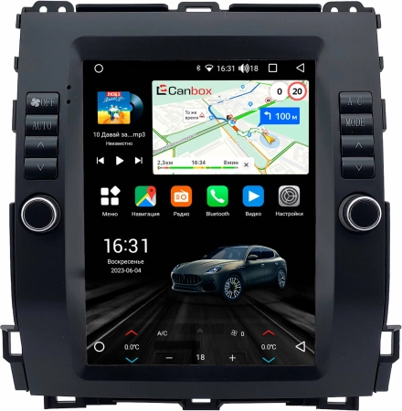 Штатное головное устройство Lexus GX 470 2002-2009 (для любой комплектации) Teyes TPRO 2 DS (Tesla style) 9.7 дюймов 4/64 RM-1312-167 на Android 10 (4G-SIM, DSP, QLed)