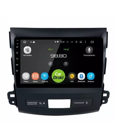 Roximo CarDroid RD-2606F штатная магнитола для Mitsubishi Outlander XL (2006-2012) Peugeot 4007 Citroen C-Crosser на Android 10 с 4GB, DSP