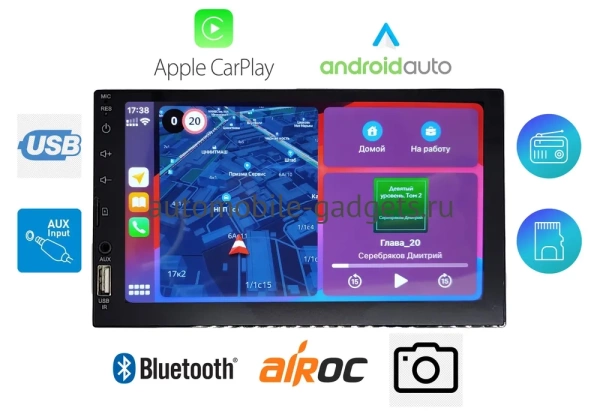Универсальная 2DIN автомагнитола Airoc AL-1001 на операционной системе Linux