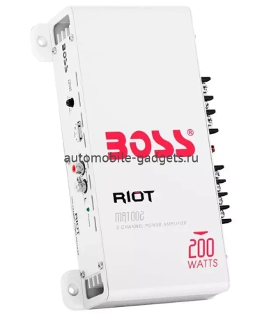 Влагозащищённый усилитель Boss Audio Marine MR1002 (2x200 Вт., класс A/B)