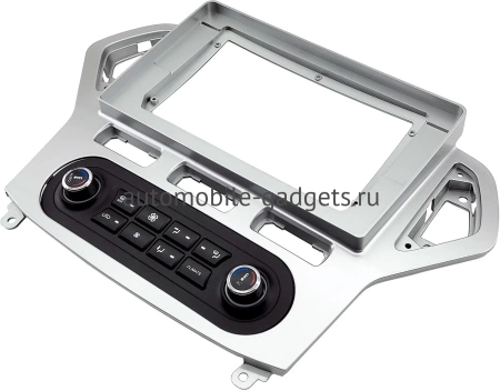 Штатная магнитола Ford Mondeo 4 2006-2010 (серебро, Тип 1) OEM RK10-1016 встроенный климат на Android 10 (CarPlay, AHD, 1/32)