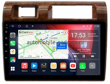 Штатная магнитола Toyota Land Cruiser 70 2007-2022 (дерево) Canbox M-Line 4544-9-1121 на Android 10 (4G-SIM, 2/32, DSP, QLed)