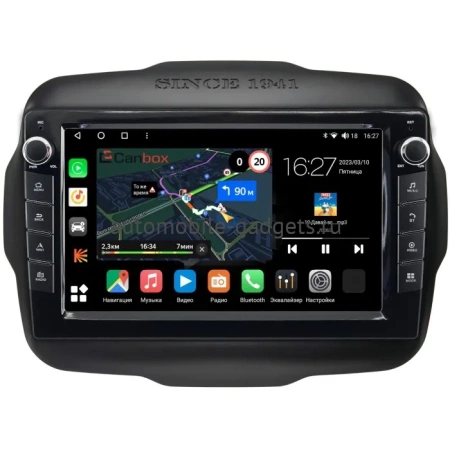 Штатная магнитола Canbox M-Line 7821-9-629 для Jeep Renegade 2014-2025 на Android 10 (4G-SIM, 2/32, DSP, IPS) С крутилками