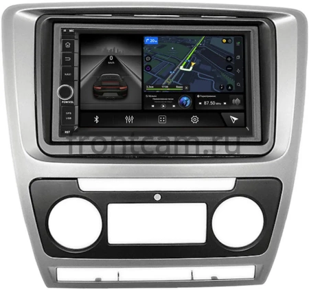 Магнитола в штатное место 2 din Skoda Octavia A5 2004-2013 (серая) (с климат-контролем) Canbox 1.5/32 на Android 10 (RS7-RP-11-258-470) (IPS, DSP, CarPlay)