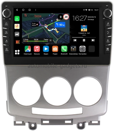 Штатная магнитола Mazda 5 (CR), Premacy 2 (CR) 2005-2010 Canbox M-Line 7831-9147 на Android 10 (4G-SIM, 2/32, DSP, IPS) С крутилками