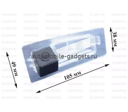 Штатная камера заднего вида Pleervox PLV-CAM-MZ3-14 для Mazda 3 2013+, 2 2014+, CX3 2015+