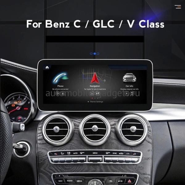 Carmedia OL-3009-OL-1021-T-N50 монитор 12.3" для Mercedes-Benz C-класс W205, GLC X253 2014-2018 NTG 5.0/5.1 на Android 12 с 8GB, 4G