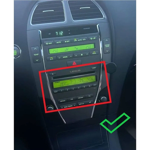 Штатная магнитола Lexus ES 5 2006-2012 (Тип AB) Canbox RS9-3257 1.5/32 Android 10 (IPS, DSP, CarPlay)