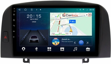 Штатная магнитола Canbox L-Line 4167-9259 для Hyundai Sonata 5 (NF) 2004-2007 на Android 10 (4G-SIM, 3/32, TS18, DSP, QLed)