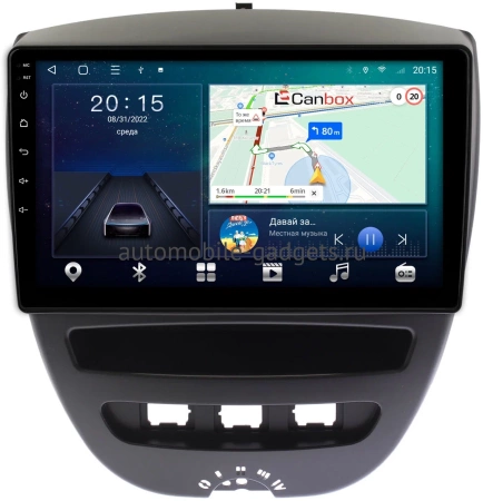 Peugeot 107 2005-2014 Canbox L-Line 4170-10-1152 на Android 10 (4G-SIM, 2/32, TS18, DSP, QLed)