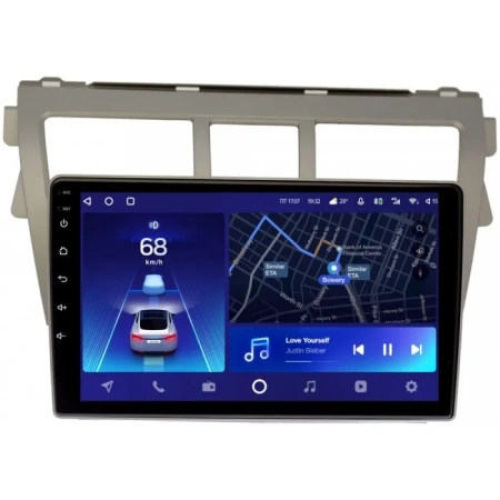 Штатное головное устройство Toyota Belta, Vios, Yaris sedan 2005-2012 (золотая) Teyes CC2L PLUS 2/32 9 дюймов RM-9068 на Android 8.1 (DSP, IPS, AHD)