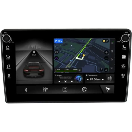 Ford Kuga, Fiesta, Fusion, Focus, Mondeo (черная) Canbox H-Line 7802-9159 на Android 10 (4G-SIM, 4/32, DSP, IPS) С крутилками