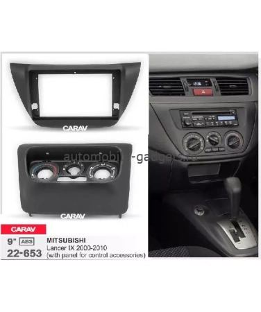 Carav 22-653 переходная рамка для установки автомагнитолы 9" в MITSUBISHI Lancer IX 2000-2010