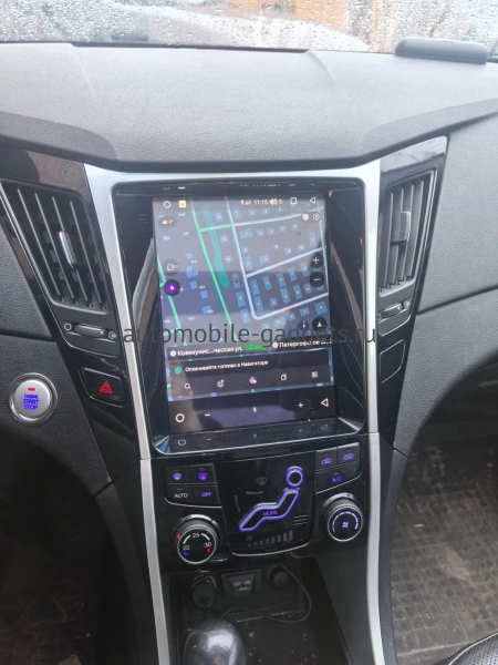 Штатное головное устройство Hyundai Sonata 6 (YF) 2009-2014 Canbox PRO-Line (Tesla style) 9.7 дюймов 6/128 7882-1312-130 на Android 13 (4G-SIM, DSP, QLed)