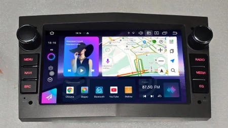 Carmedia MKD-7132G-A7 штатная магнитола для Opel Astra H 2004-2015, Antara, Combo C, Zafira B, Vectra С, Corsa С, Corsa D, Meriva A, Signum, Omega B, Tigra B, Vita C, Vivaro A (серый) на Android 14 c 4GB, DSP, CarPlay, 4G