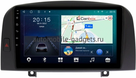 Hyundai Sonata 5 (NF) 2004-2007 (черная) Canbox M-Line 4544-9259 на Android 10 (4G-SIM, 2/32, DSP, QLed)