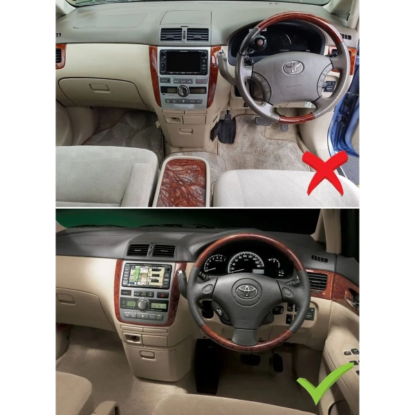 Штатная магнитола Toyota Ipsum (M20) 2001-2009 (Тип B, черная, глянцевая) OEM RK9-3157 на Android 10 (CarPlay, AHD, 1/32)