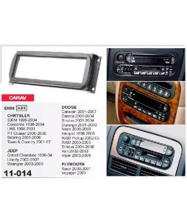 Переходная рамка CARAV 11-014 CHRYSLER / JEEP / DODGE / PLYMOUTH (1998-2007)