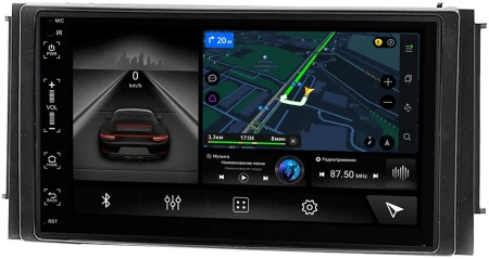 Hyundai Santa Fe II 2005-2012 (для авто с навигацией) Canbox M-Line 5511-RP-HDSFB-183 на Android 10 (4G-SIM, 2/32, DSP, IPS) (173х98)