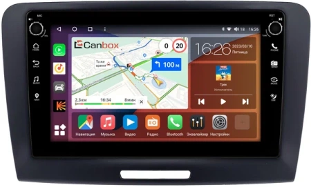 Штатная магнитола Canbox M-Line 7801-9-1219 для Skoda Superb 2 (B6) 2008-2015 на Android 10 (4G-SIM, 2/32, DSP, IPS) С крутилками