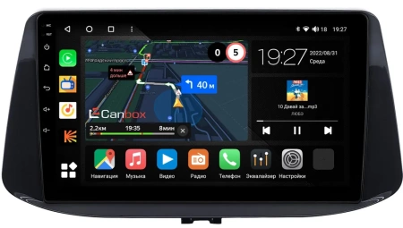 Штатная магнитола Canbox M-Line 4542-9-071 для Hyundai i30 3 2017-2024 (глянцевая) на Android 10 (4G-SIM, 4/64, DSP, QLed)