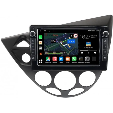 Штатная магнитола Canbox M-Line 7821-9-1716 для Ford Focus 1998-2005 (черная) на Android 10 (4G-SIM, 2/32, DSP, IPS) С крутилками