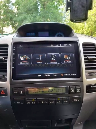 Roximo S10 RS-1105 штатная магнитола для Toyota Land Cruiser Prado 120 (2002-2009) Lexus GX 470 (2002-2009) на Android 10 c 2GB оперативной памяти и DSP процессором