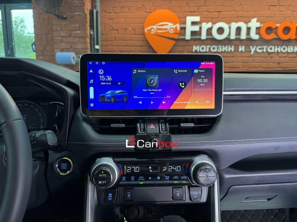 Штатная магнитола Toyota RAV4 5 (XA50) 2018-2024, Wildlander 2020-2025 12.3 дюйма Canbox PRO-Line 4340-0072 на Android 13 (4G-SIM, 4/64, DSP, QLed) Mercedes Style