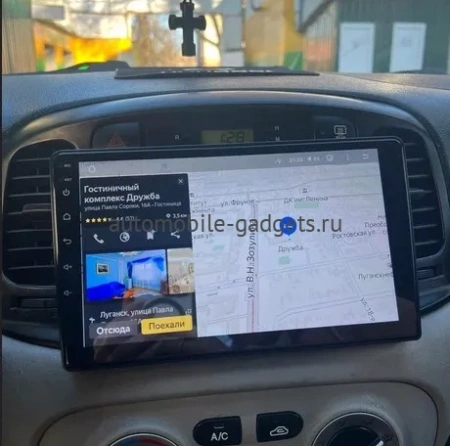 Hyundai Verna 2005-2010 (черная) Canbox L-Line 4167-9-1411 на Android 10 (4G-SIM, 3/32, TS18, DSP, QLed)