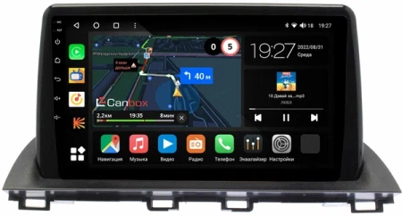 Штатная магнитола Mazda 3 (BM), Axela 3 2013-2019 Canbox M-Line 4544-9-MA058N на Android 10 (4G-SIM, 2/32, DSP, QLed)