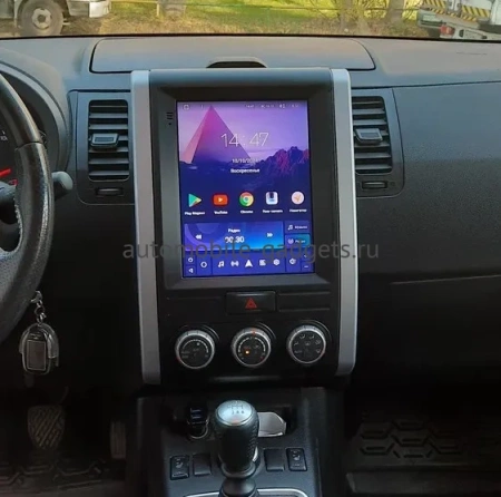 Штатное головное устройство Nissan X-Trail II (T31) 2007-2014 (Тип A) Canbox H-Line (Tesla style) 9.7 дюймов 4/32 5621-1312-17 на Android 10 (4G-SIM, DSP, QLed)