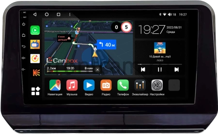 Штатная магнитола Mitsubishi Outlander 4, L200 6 2021-2024 Canbox M-Line 4543-10-0149 на Android 10 (4G-SIM, 2/32, DSP, QLed)