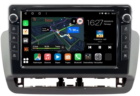 Штатная магнитола Canbox M-Line 7821-9-0017 для Seat Ibiza 4 2012-2015 (серая) на Android 10 (4G-SIM, 2/32, DSP, IPS) С крутилками
