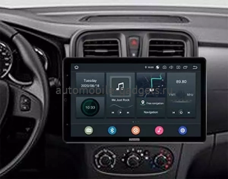 Carmedia OL-9945-2D-RLX (вертикально-поворотный экран) магнитола для Renault Logan, Sandero 2013+ на Android 10 с 4Гб, DSP