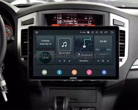 Carmedia OL-9566-RL/X (вертикально-поворотный экран) магнитола для Mitsubishi Pajero IV (2006+) на Android 10 с 4Гб, DSP