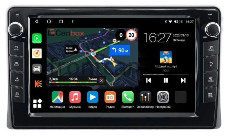 Штатная магнитола Toyota 4Runner 4, Hilux Surf 2002-2009 Canbox M-Line 7821-9-1938 на Android 10 (4G-SIM, 2/32, DSP, IPS) С крутилками