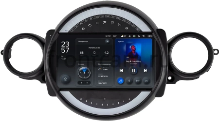 Штатное головное устройство Mini Cooper Cabrio 2, Clubman, Coupe, Hatch, Roadster 2007-2015 Teyes X1 4G 4/64 9 дюймов RM-9131 на Android 10 (4G-SIM, DSP)
