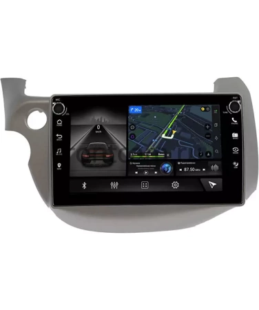 Штатная магнитола Honda Jazz 2 2008-2014 (левый руль) Canbox H-Line 7808-1067 на Android 10 (4G-SIM, 6/128, DSP, QLed) С крутилками
